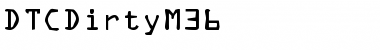 DTCDirtyM36 Regular Font