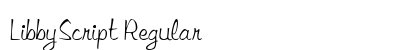 LibbyScript Regular preview
