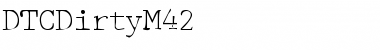 DTCDirtyM42 Font