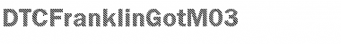 DTCFranklinGotM03 Regular Font