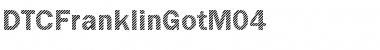 DTCFranklinGotM04 Regular Font