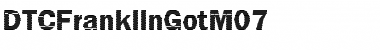 DTCFranklinGotM07 Regular Font