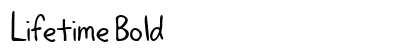 Lifetime Bold preview
