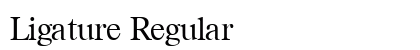 Ligature Regular Preview