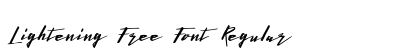 Lightening Free Font Regular preview