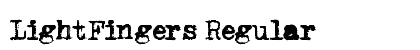 LightFingers Regular preview