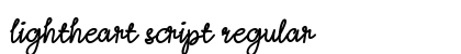 Lightheart Script Regular preview