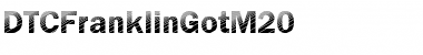 DTCFranklinGotM20 Regular Font