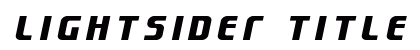Lightsider Title Regular preview