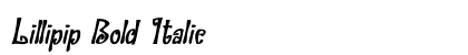 Lillipip Bold Italic Preview