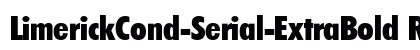 LimerickCond-Serial-ExtraBold Regular Preview