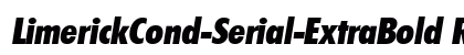 LimerickCond-Serial-ExtraBold RegularItalic preview