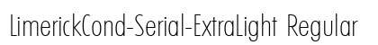 LimerickCond-Serial-ExtraLight Regular Preview