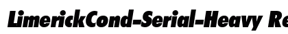 LimerickCond-Serial-Heavy RegularItalic preview
