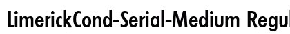 LimerickCond-Serial-Medium Regular Preview