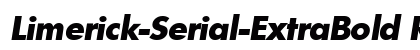 Limerick-Serial-ExtraBold RegularItalic preview