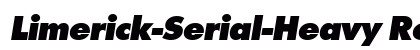 Limerick-Serial-Heavy RegularItalic preview