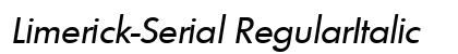 Limerick-Serial RegularItalic preview