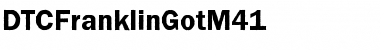 DTCFranklinGotM41 Font