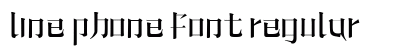 Line phone font Regular preview