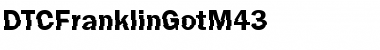 DTCFranklinGotM43 Font