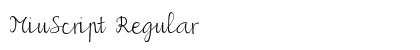 MiuScript Regular preview