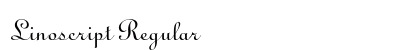 Linoscript Regular preview