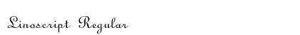 Linoscript Regular preview