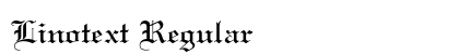 Linotext Regular Preview
