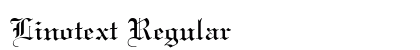 Linotext Regular Preview