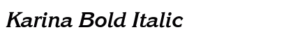 Karina Bold Italic Preview