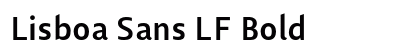 Lisboa Sans LF Bold preview