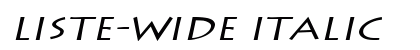 Liste-Wide Italic preview
