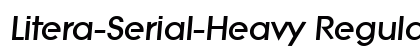 Litera-Serial-Heavy RegularItalic preview