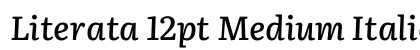 Literata 12pt Medium Italic preview