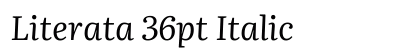 Literata 36pt Italic preview