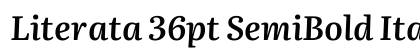 Literata 36pt SemiBold Italic preview