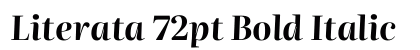 Literata 72pt Bold Italic Preview
