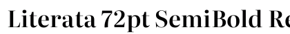 Literata 72pt SemiBold Regular Preview