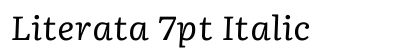 Literata 7pt Italic preview