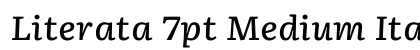 Literata 7pt Medium Italic preview