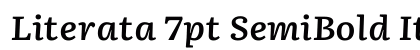 Literata 7pt SemiBold Italic preview