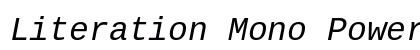 Literation Mono Powerline Italic preview