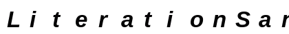 LiterationSans NF Bold Italic Preview