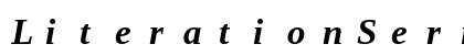 LiterationSerif NF Bold Italic Preview
