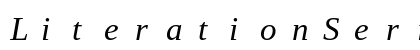 LiterationSerif Nerd Font Mono Italic Preview