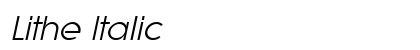 Lithe Italic Preview