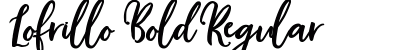 Lofrillo Bold Regular preview