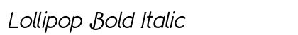 Lollipop Bold Italic Preview