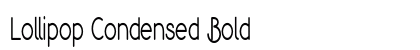 Lollipop Condensed Bold Preview